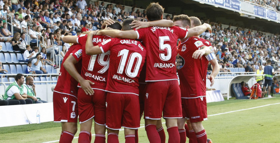 El Depor golpea a la hora