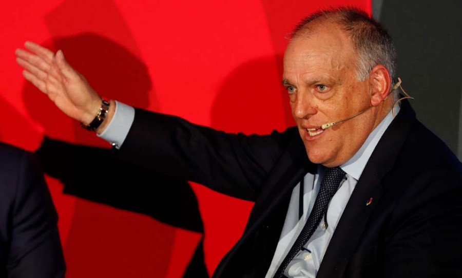 Tebas, convencido de que la temporada se va a terminar