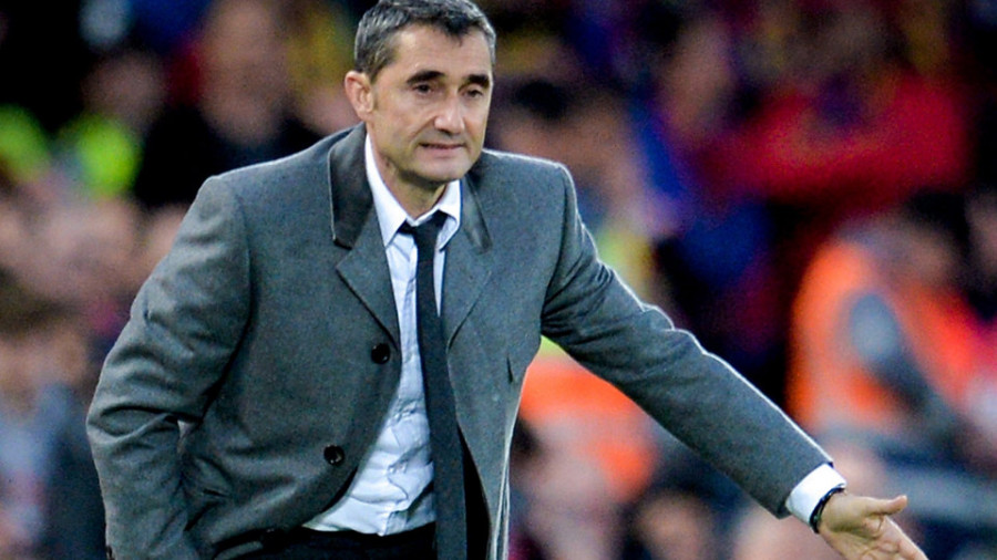 Bartomeu reitera su apoyo al técnico Ernesto Valverde