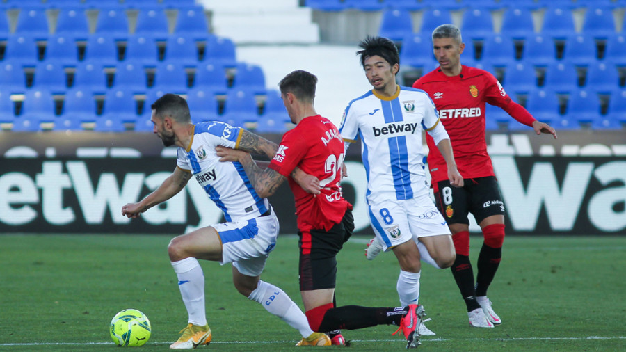 El Mallorca se afianza como líder tras ganar en el fortín de Butarque