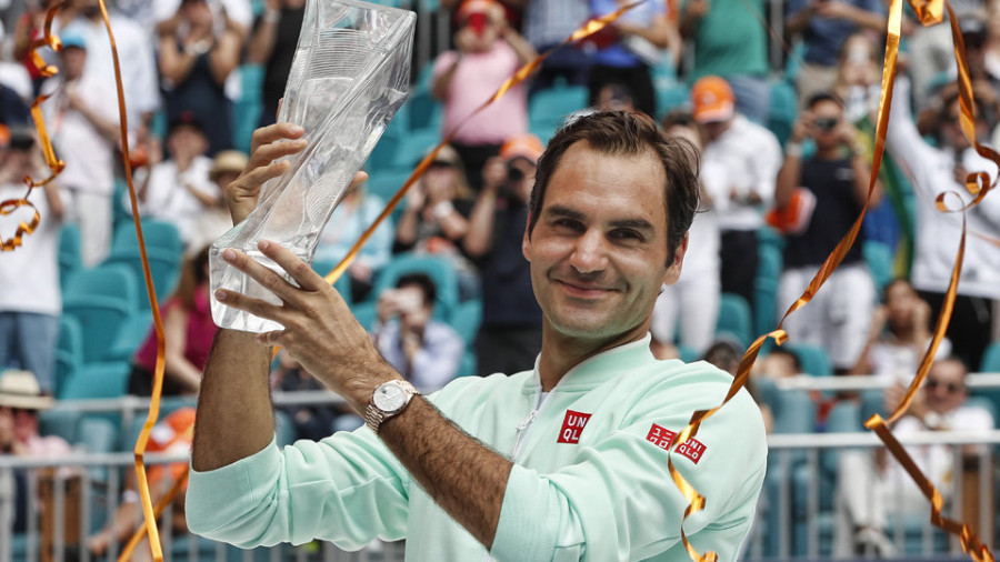 Federer escala al Nº4 gracias al título de Miami