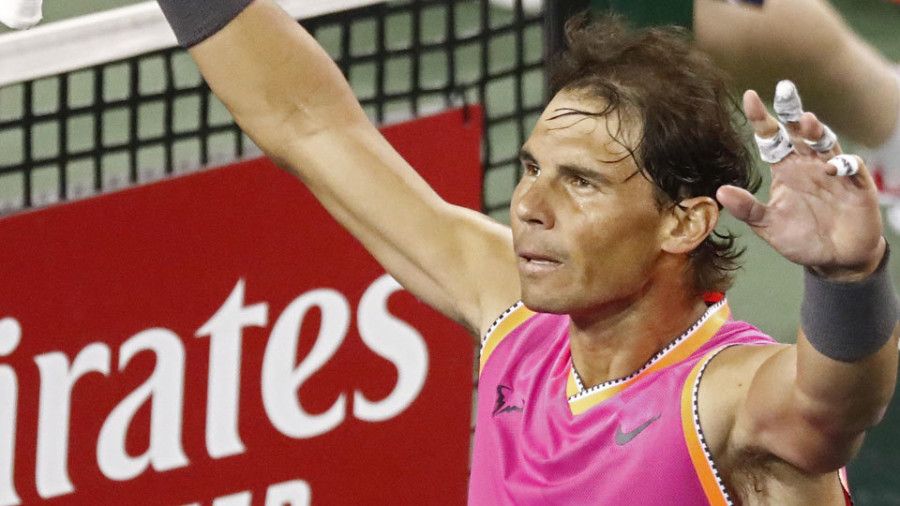 Nadal exhibe su mejor
tenis ante Jared Donaldson