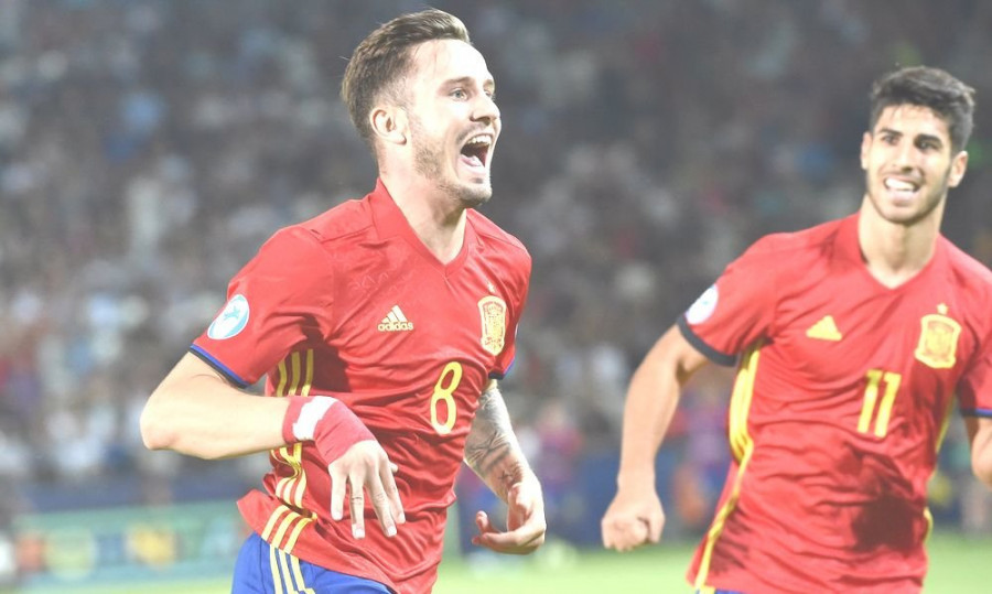 Saúl mete a España en la final con su triplete