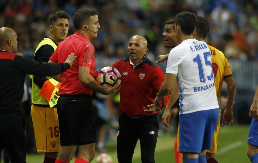 Sampaoli: "El Málaga tuvo mucha contundencia en las ocasiones que generó"