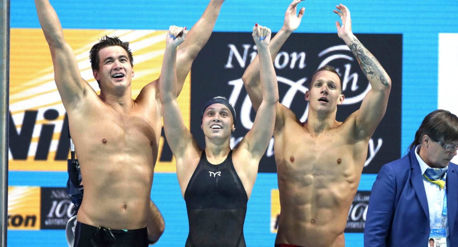 Récord mundial del 4x100 mixto estadounidense