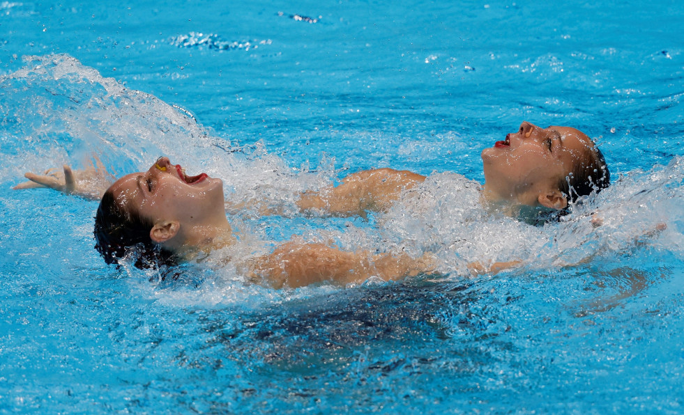 Ozhogina y Tió dan el primer paso en Tokio hacia la final de natación sincronizada