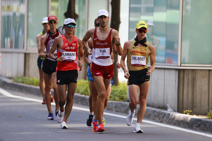 Marc Tur pierde el bronce en los últimos metros de los 50 kilómetros marcha