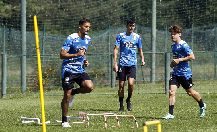 Borges retoma los entrenamientos con el Dépor pese a no tener dorsal