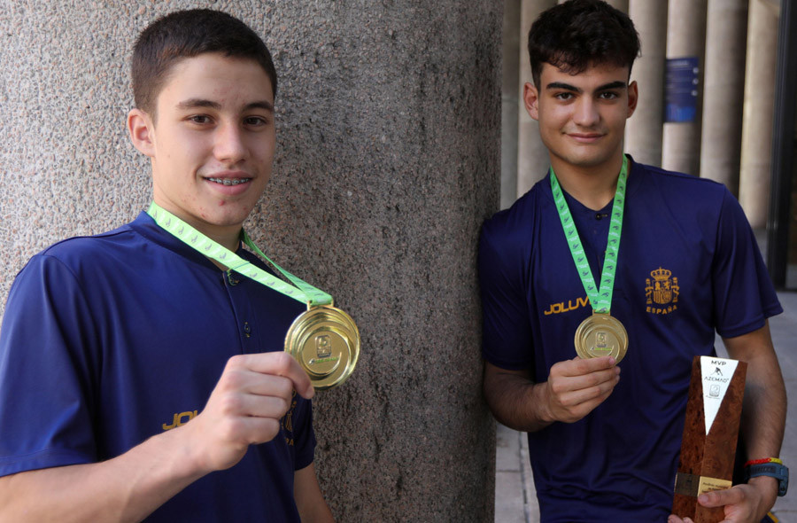 Hockey patines Bruno Saavedra y Jacobo Copa