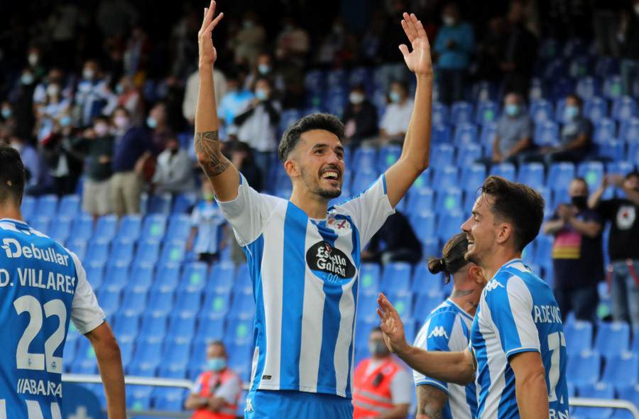 Alberto Quiles ya es el ‘pichichi’ del Depor, con tres dianas