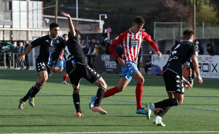 Un gol de Leandro decide el derbi de filiales en A Cheda