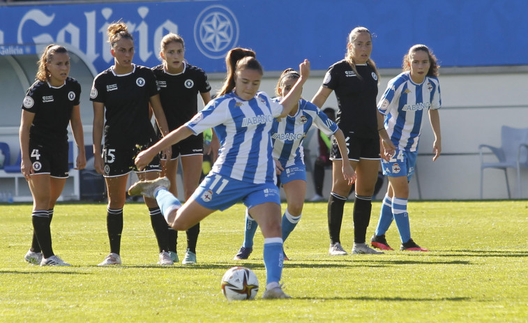 El Deportivo Abanca saca provecho del balón parado