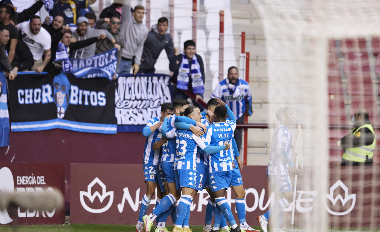 Puñetazo del Depor en Las Gaunas para auparse al liderato