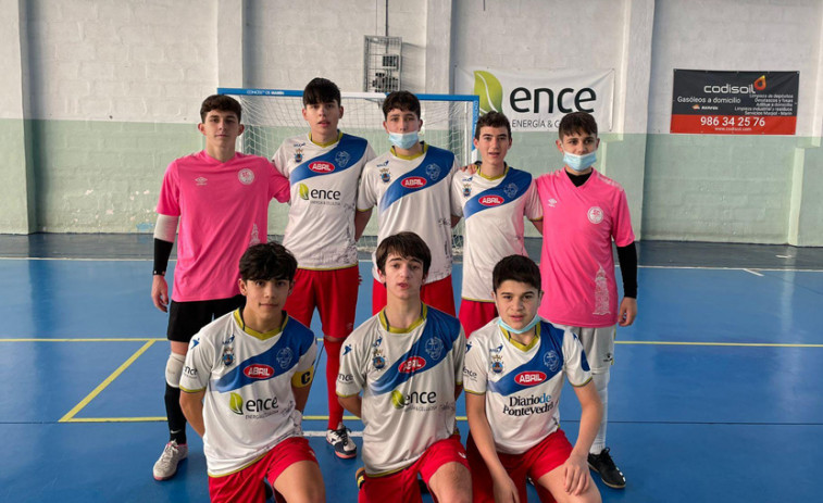 Gesto de deportividad del cadete del Marín FS