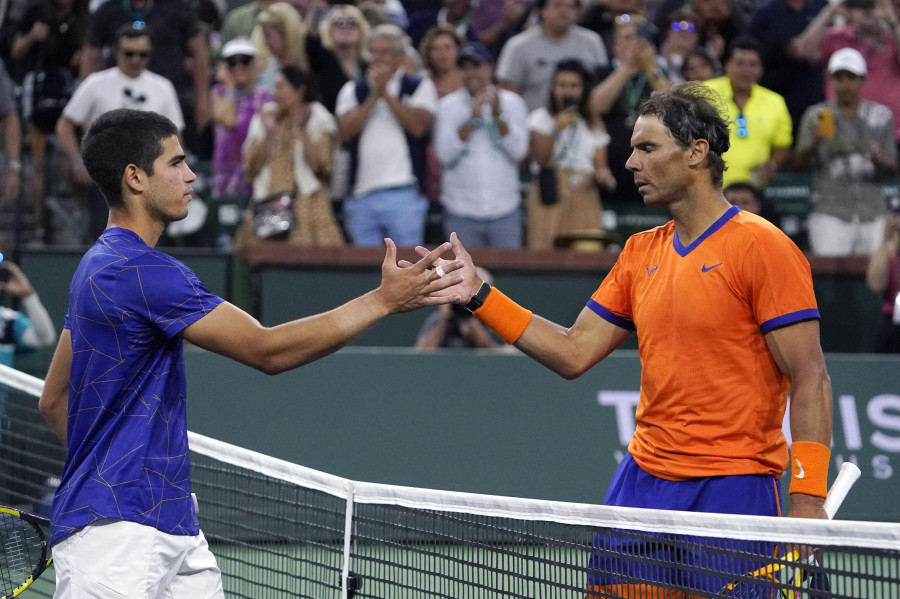 Alcaraz y Nadal, cara a cara el 5 de marzo en Las Vegas