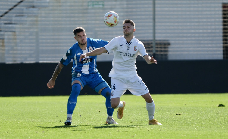 El Deportivo se salva en Ceuta (1-2)