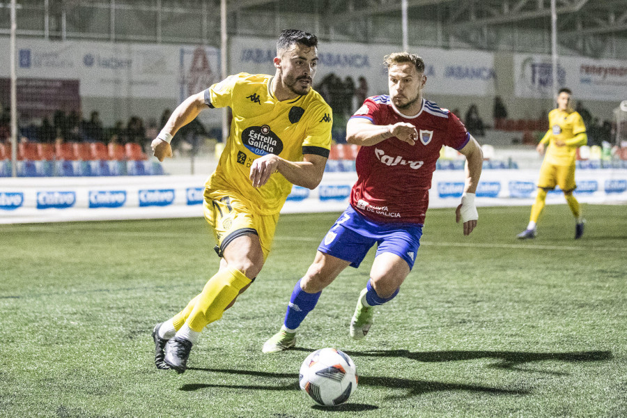 Las dificultades del Bergantiños en el partido ante el Polvorín