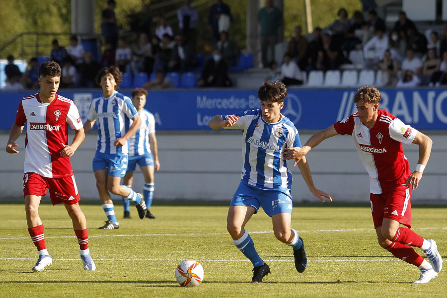 Igualdad total en los cinco últimos duelos entre Deportivo y Celta en Abegondo