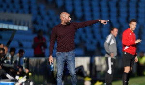 El técnico del Celta B, Claudio Giráldez, motivado de cara al duelo en Riazor