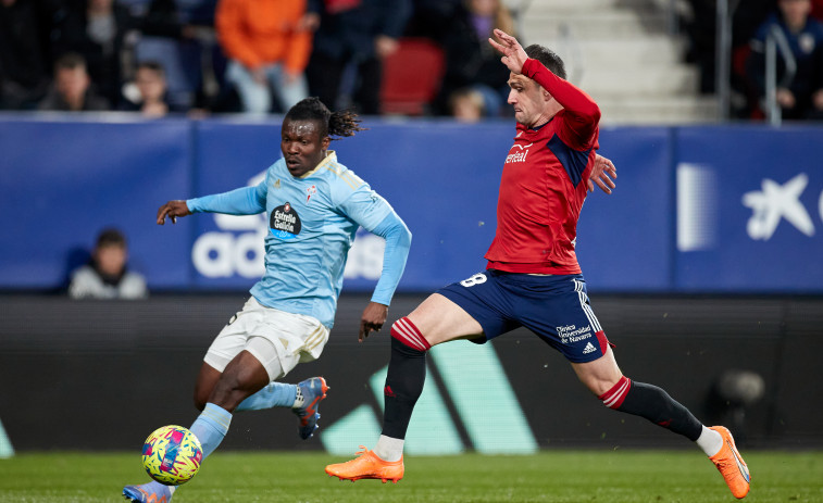 Aidoo, único futbolista del Celta que ha sido titular en todos los partidos