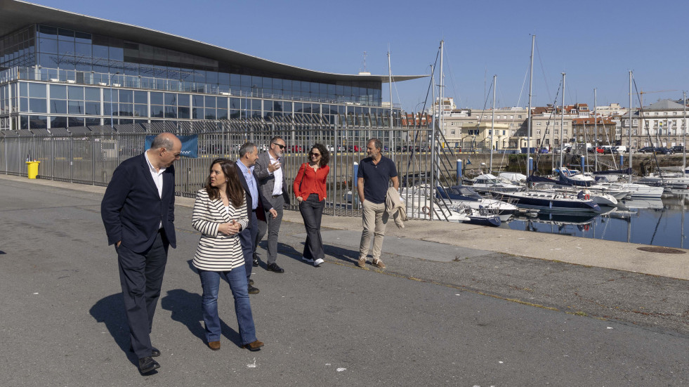 Técnicos da Tall Ship Races visitaron A Coruña