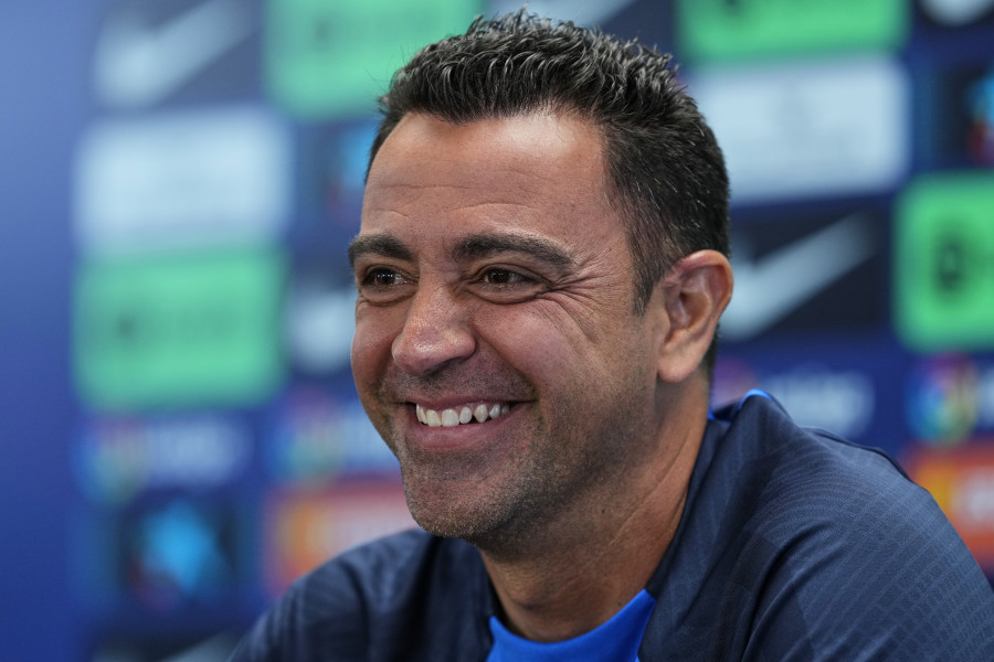 Xavi: "Desde enero estoy disfrutando como entrenador"