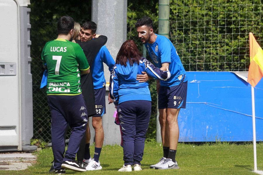 Quiles, el sábado en Riazor y esta mañana en Abegondo, con Pasarón en la mente