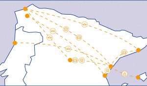 Por tierra, mar y aire a Castalia