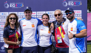 Miguel Alvariño y Elia Canales, oro en los Juegos Europeos y plaza para París 2024