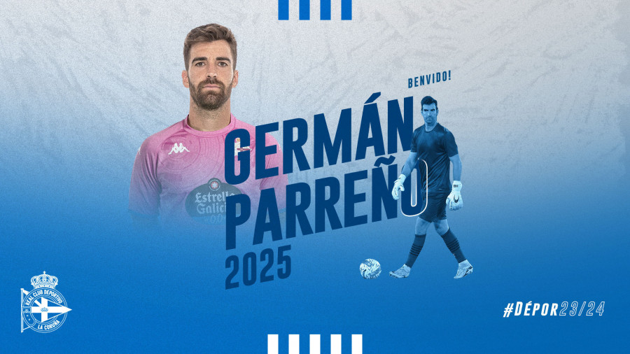 Germán Parreño, nuevo jugador del Dépor 2023-2024