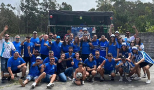 La peña 'Avante Forza' de Malpica celebró una churrascada de fin de temporada