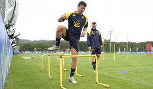 Ximo Navarro ya entrena en Abegondo