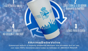 El Depor inicia una campaña para reducir el uso de plástico en Riazor