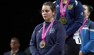 Doblete de bronce para la coruñesa Irene Blanco en el Europeo sub-23