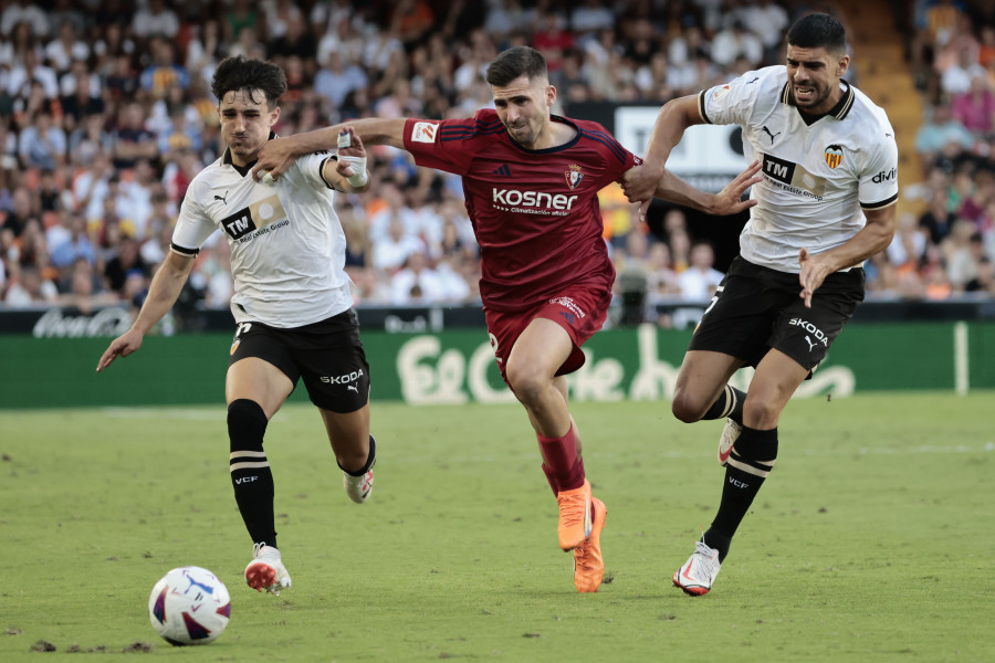 Nacho Vidal, en el último minuto, frena al Valencia (1-2)