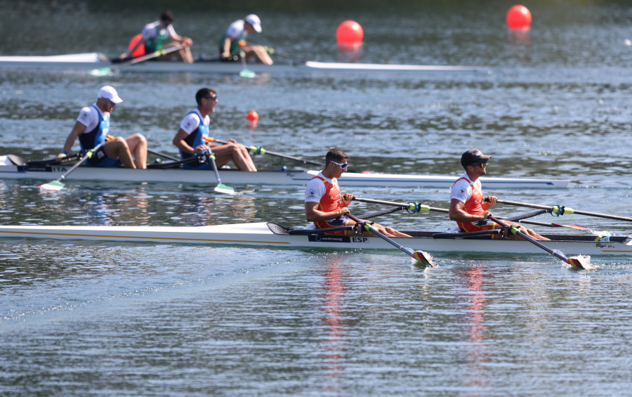 Aleix García y Rodrigo Conde, quintos en la final de doble scull en Mundiales de Belgrado