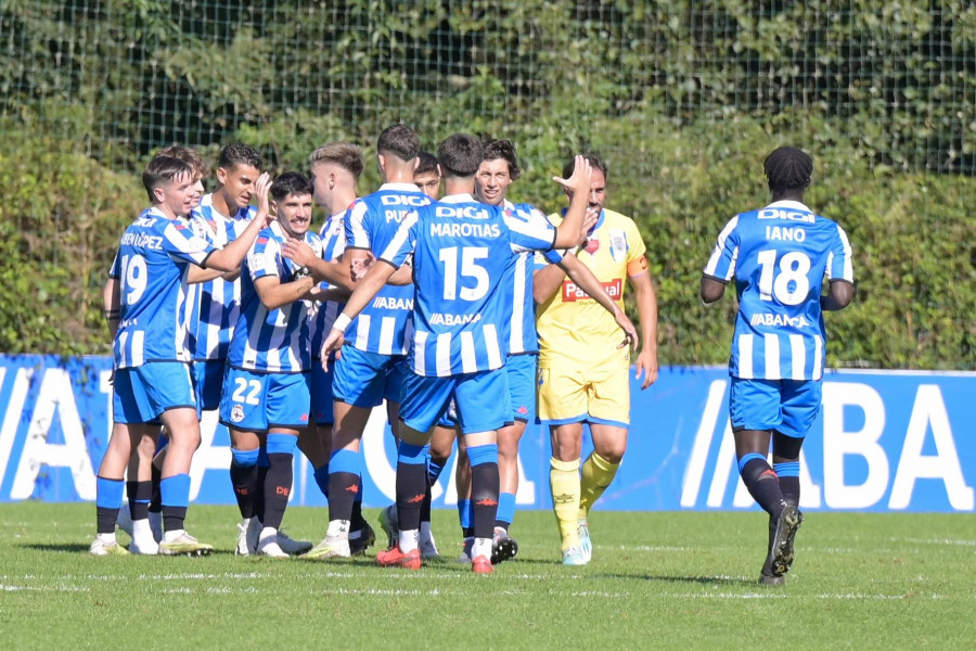 El Fabril celebra su primera victoria de la temporada con sufrimiento