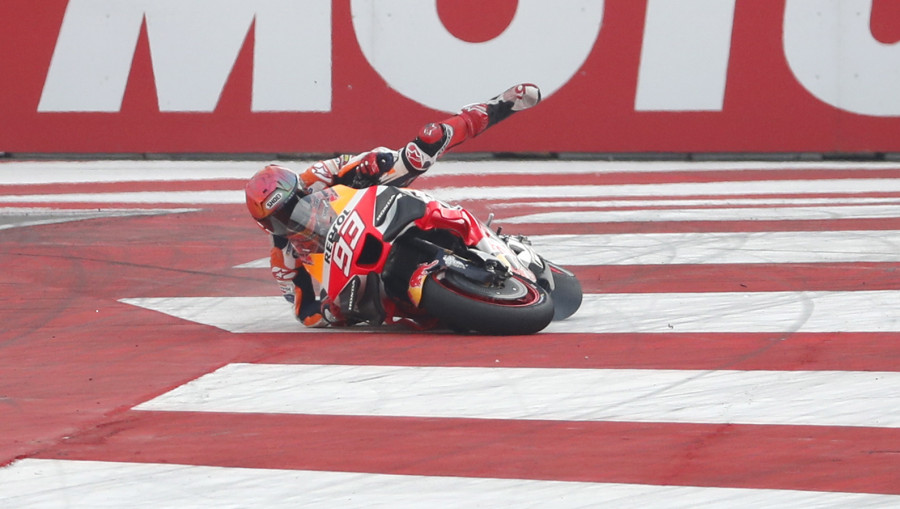 Marc Márquez, satisfecho a pesar de la novena posición