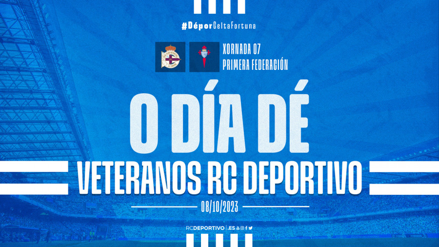 El Depor rinde homenaje a sus exfutbolistas en el duelo ante el Celta Fortuna