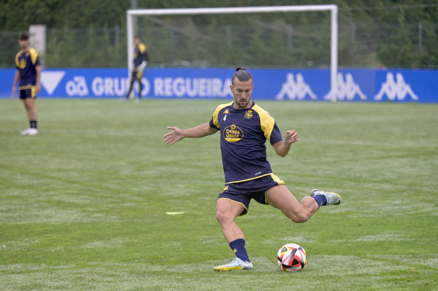 Pablo Martínez regresa al trabajo con el Depor en Abegondo