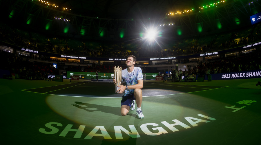 Hurkacz, campeón del Másters de Shanghái tras vencer a Rublev en la final