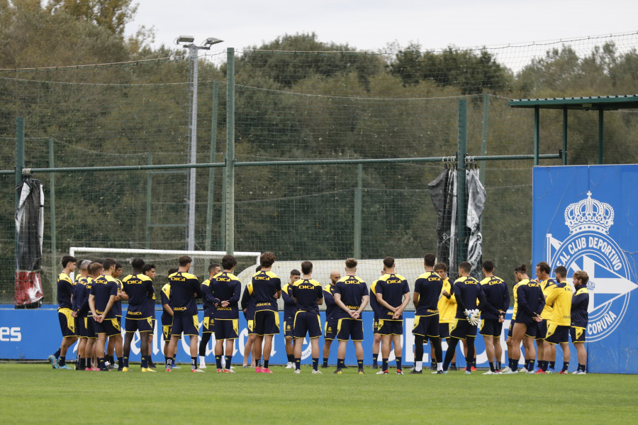 Siete canteranos en la jornada de recuperación del Depor