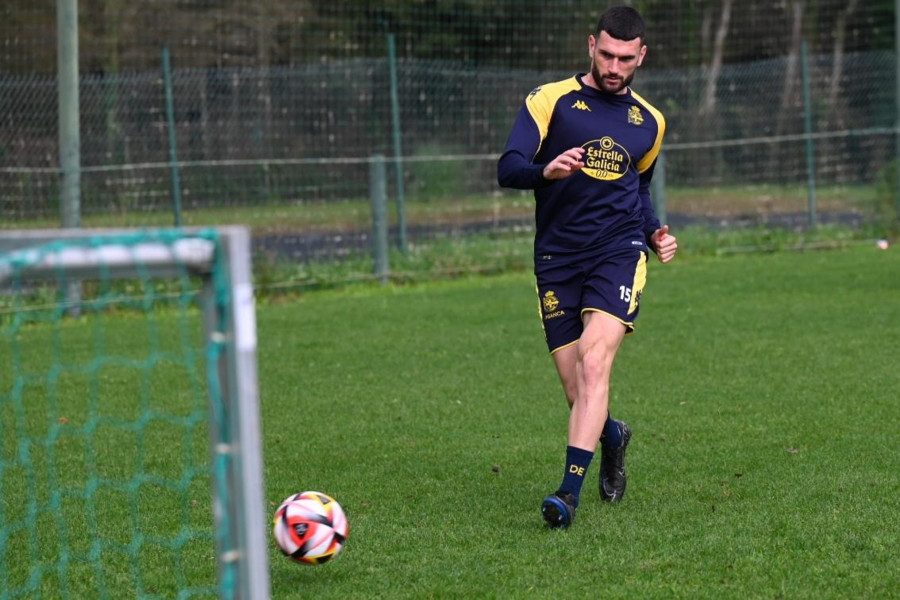 Pablo Vázquez vuelve a entrenar con el Depor