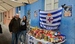 La peña ‘Chaflán’ puso su granito de arena contra el hambre