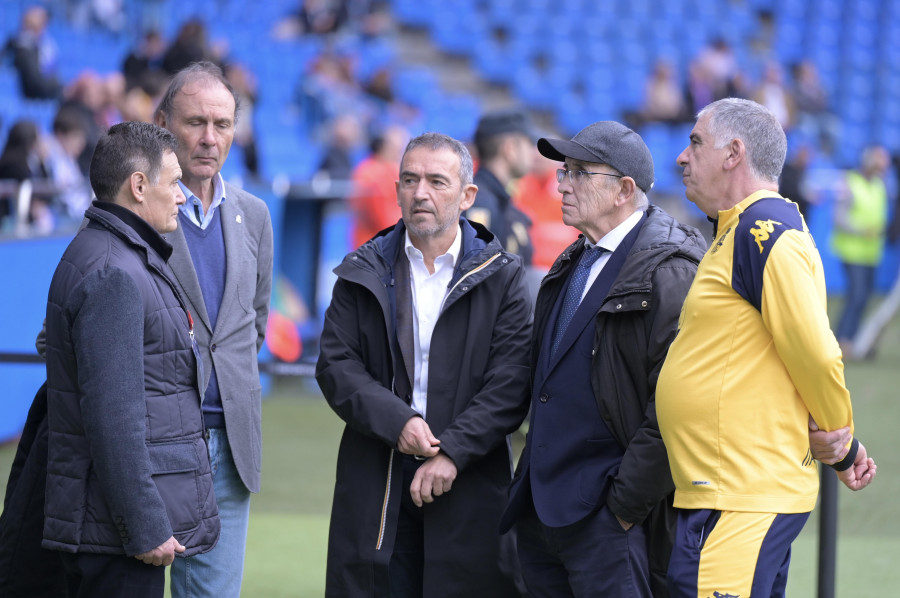 Irureta, presente en el palco de Honor del Depor