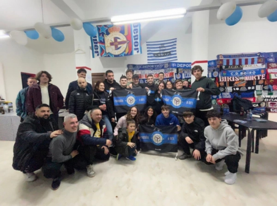 Inaugurada la peña blanquiazul Coruña  o Nel