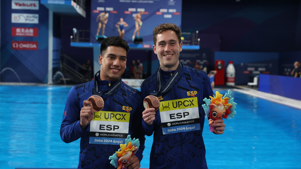 Histórica medalla de Abadía y Nico García Boissier en trampolín