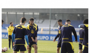 Todo el plantel del Depor se ejercita en la primera sesión semanal antes de medirse al Tarazona