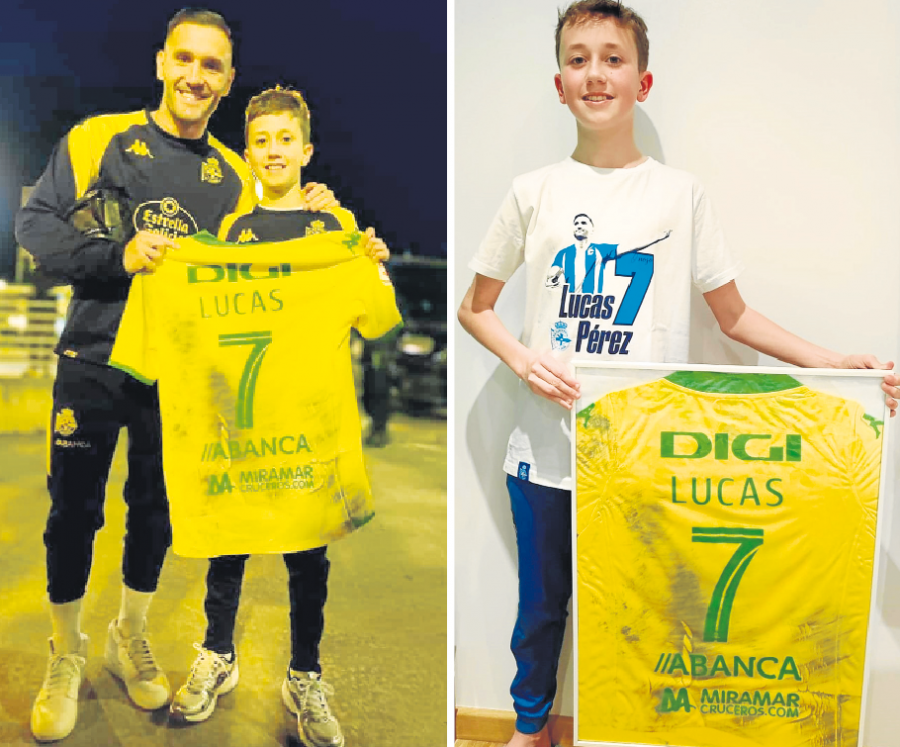 La camiseta de Lucas en Las Gaunas, con barro y todo, ya luce en el marco de Iker