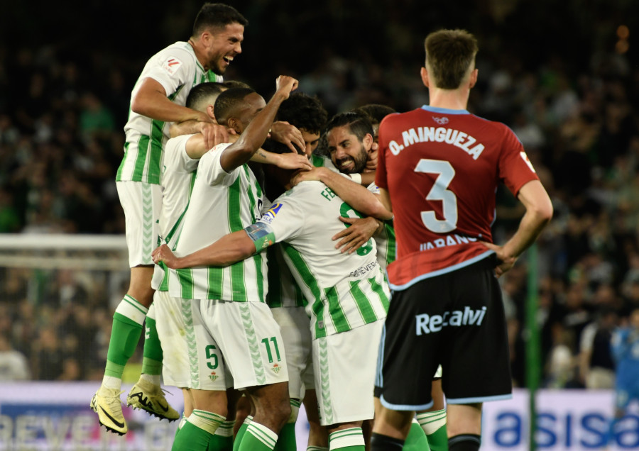 El Betis se reengancha a la lucha por Europa y el Celta sigue muy cerca del peligro